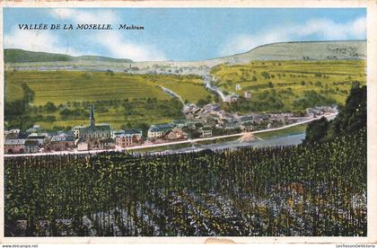 [-10%] LUXEMBOURG - Vallée de la Moselle - Machtum - colorisé - Edit W Capu Luxembourg No 7 - Carte Postale Ancienne