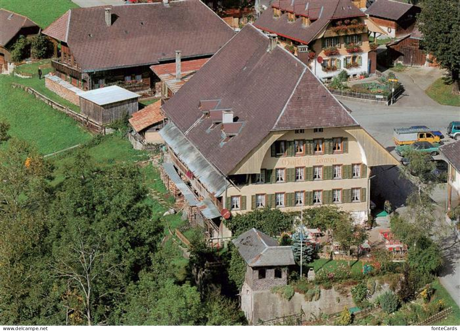 Trub Gasthof Loewen Fliegeraufnahme