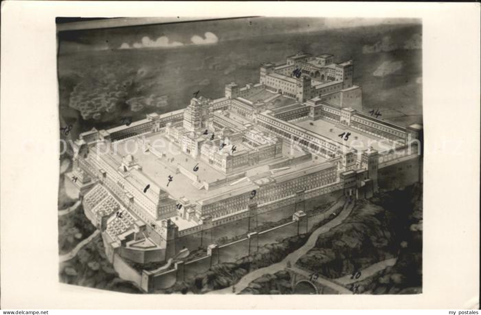 Tschechische Republik Burg Modell