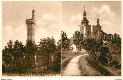 Jaegerndorf Krnov Sudeten Burgberg Lichtensteinwarte Wallfahrtskirche