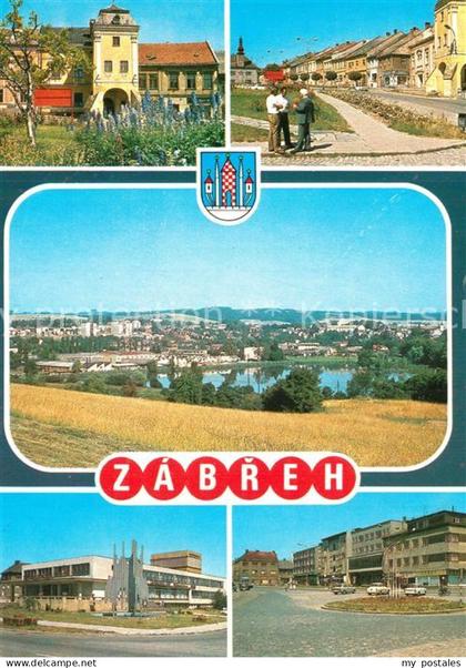 Zabreh Stadtansichten Panorama See Moderne Gebaeude