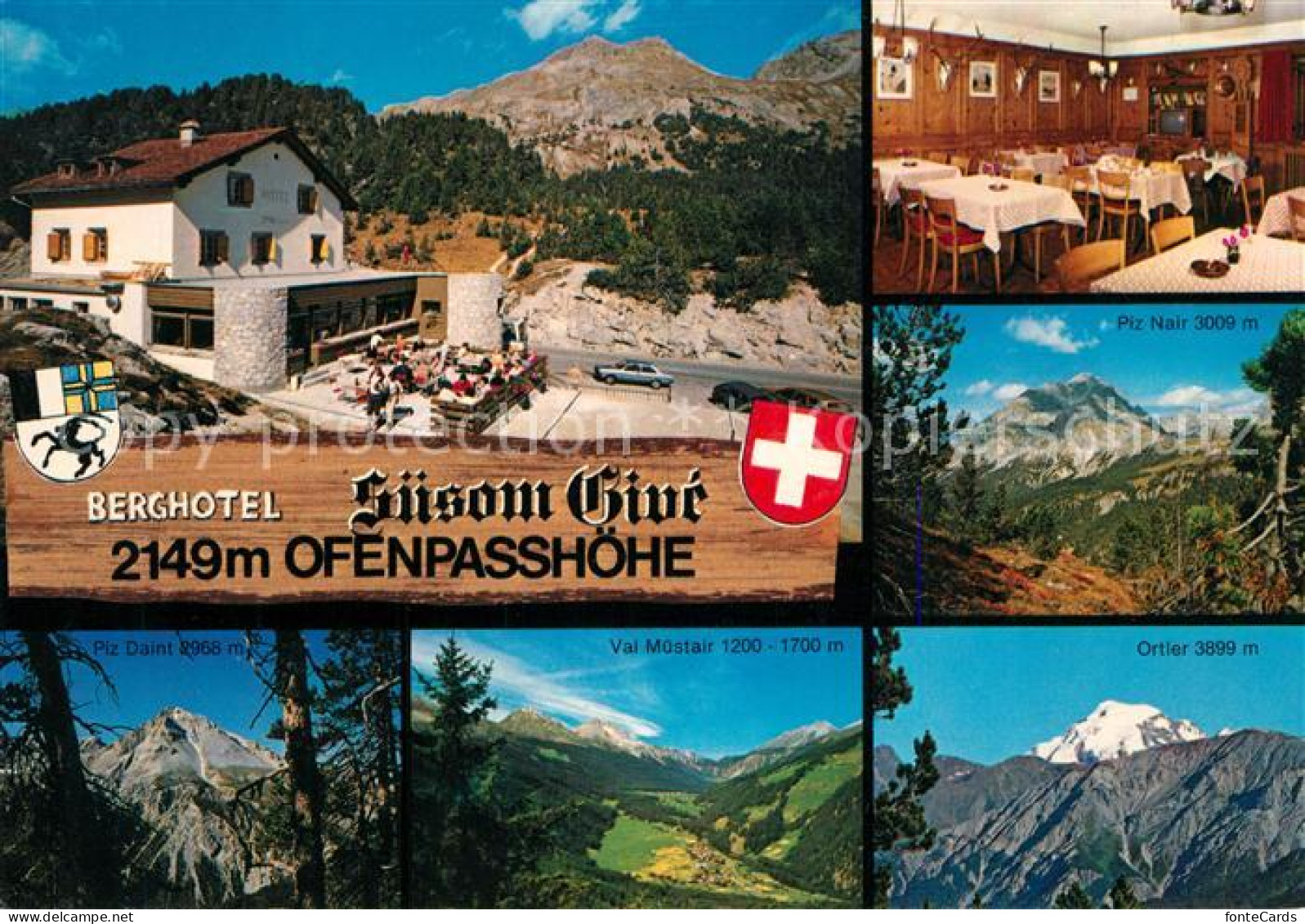 Tschierv Ofenpasshoehe Berghotel Suesom Give