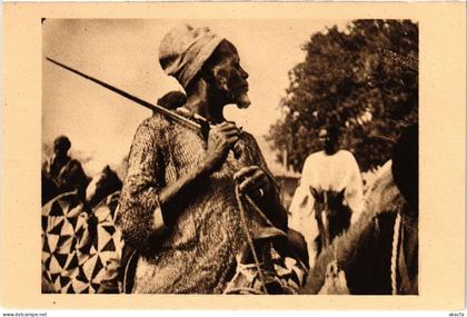 PC CHAD TCHAD CHEVALIER MOYENAGEUX ETHNIC TYPES (a53702)