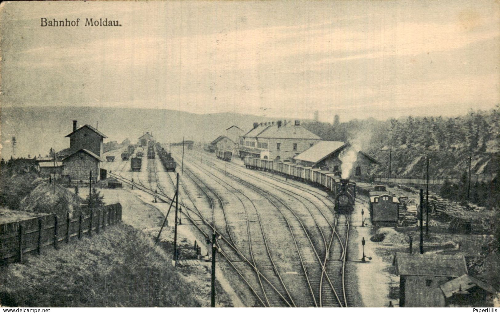 Tsjechië Czech Republic - Moldau - Bahnhof