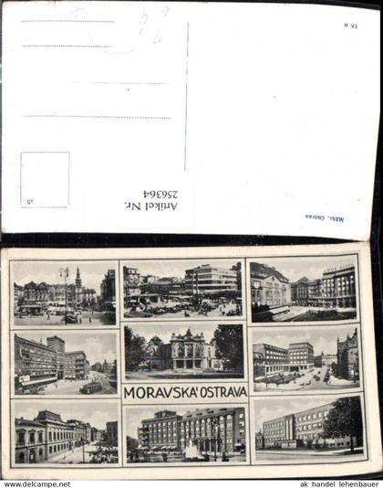 256364,Mährisch Ostrau Ostrava Theater Straßenansichten Plätze Gebäude Mehrbildkarte