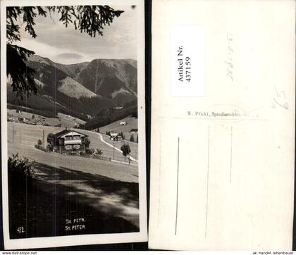 437159,Sv. Peter St. Peter b. Spindlermühle Teilansicht Bergkulisse