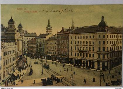 Czech //Brno // Velke Namesti (tram - color) 19??