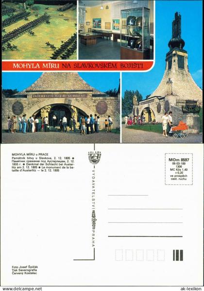 Pratzen Prace MOHYLA MÍRU/Denkmal der Schlacht bei Austerlitz 1990