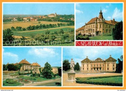 Slavkov u Brna Austerlitz CZ Panorama Schloss Park Denkmal