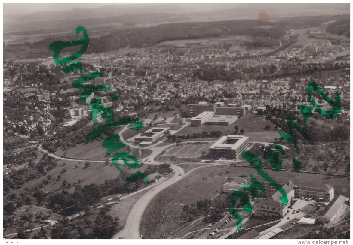 Tübingen, im Vordergrund Kliniken, Luftbild, um 1965, mit Stempel: Tübingen 10.5.1966