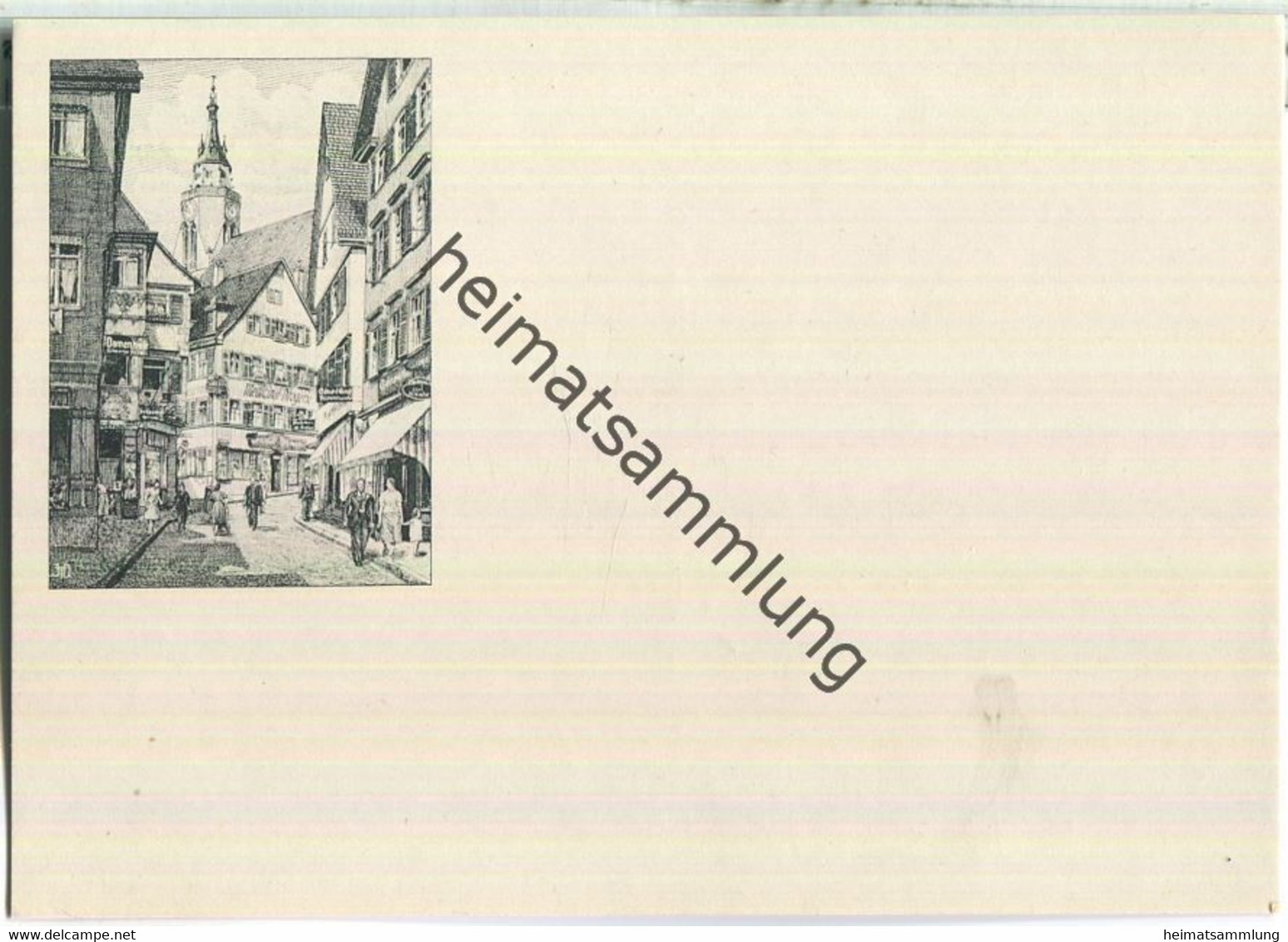 Tübingen - Neckargasse - Verlag Gebr. Metz Tübingen