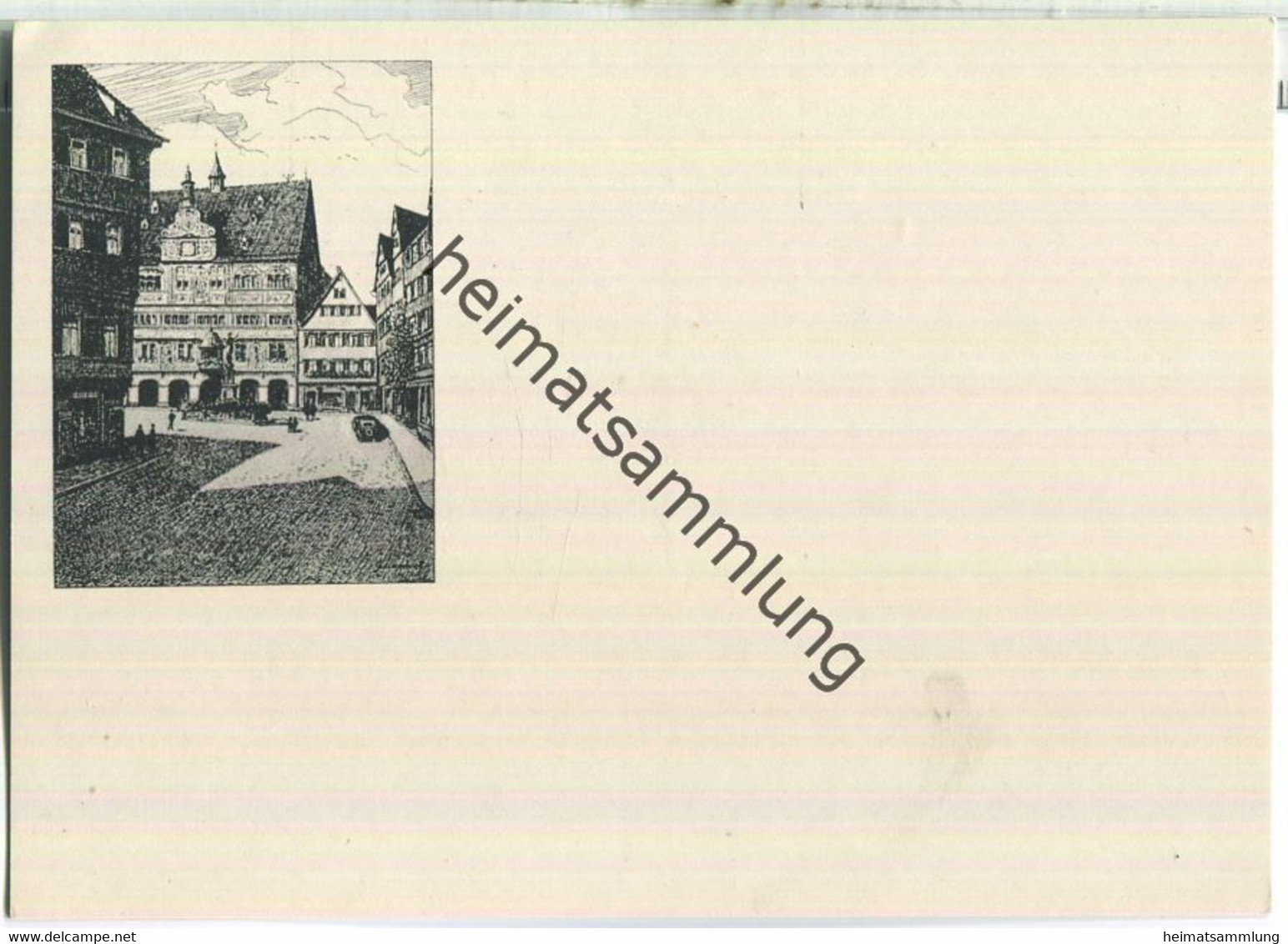 Tübingen - Rathaus - Verlag Gebr. Metz Tübingen