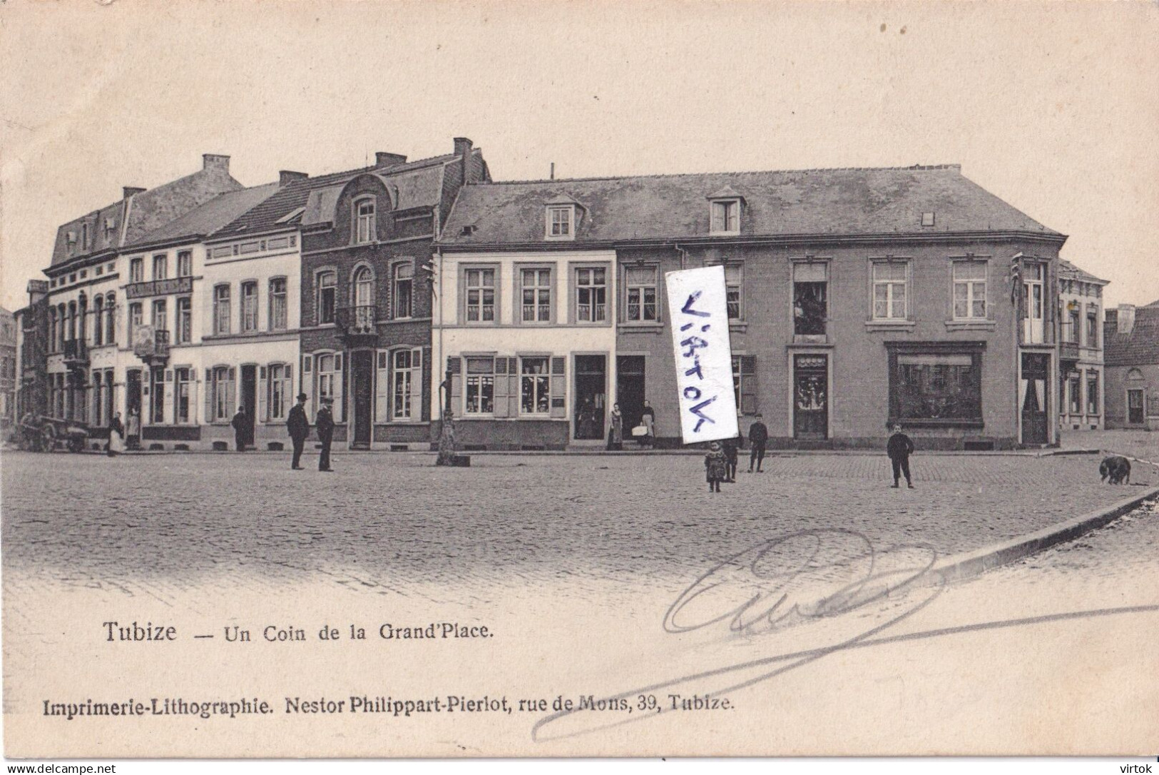 TUBIZE - Un coin de la Grand Pace       (  ecrit 1908    avec timbre )