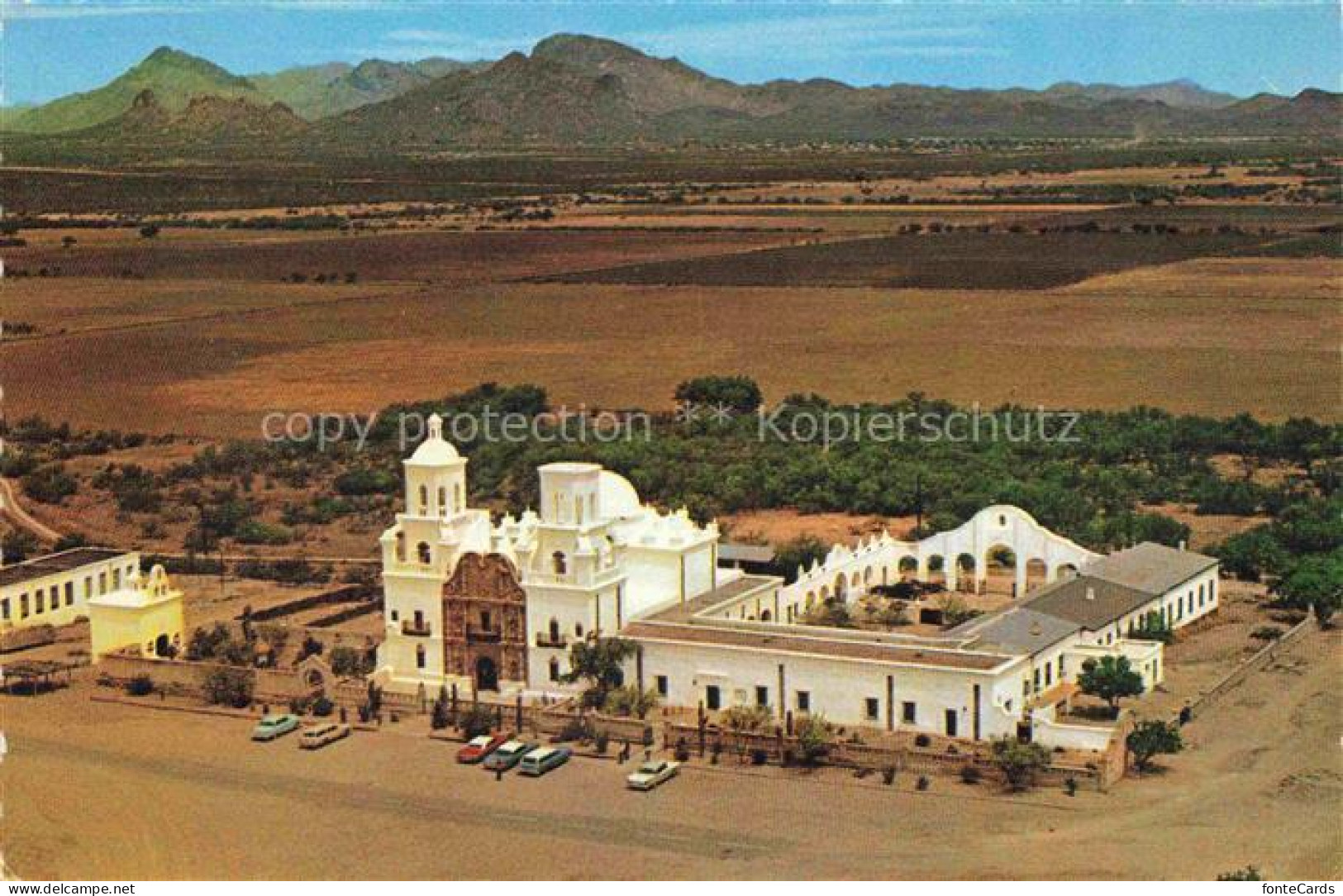 Tucson Arizona USA San Xavier del Bac Fliegeraufnahme