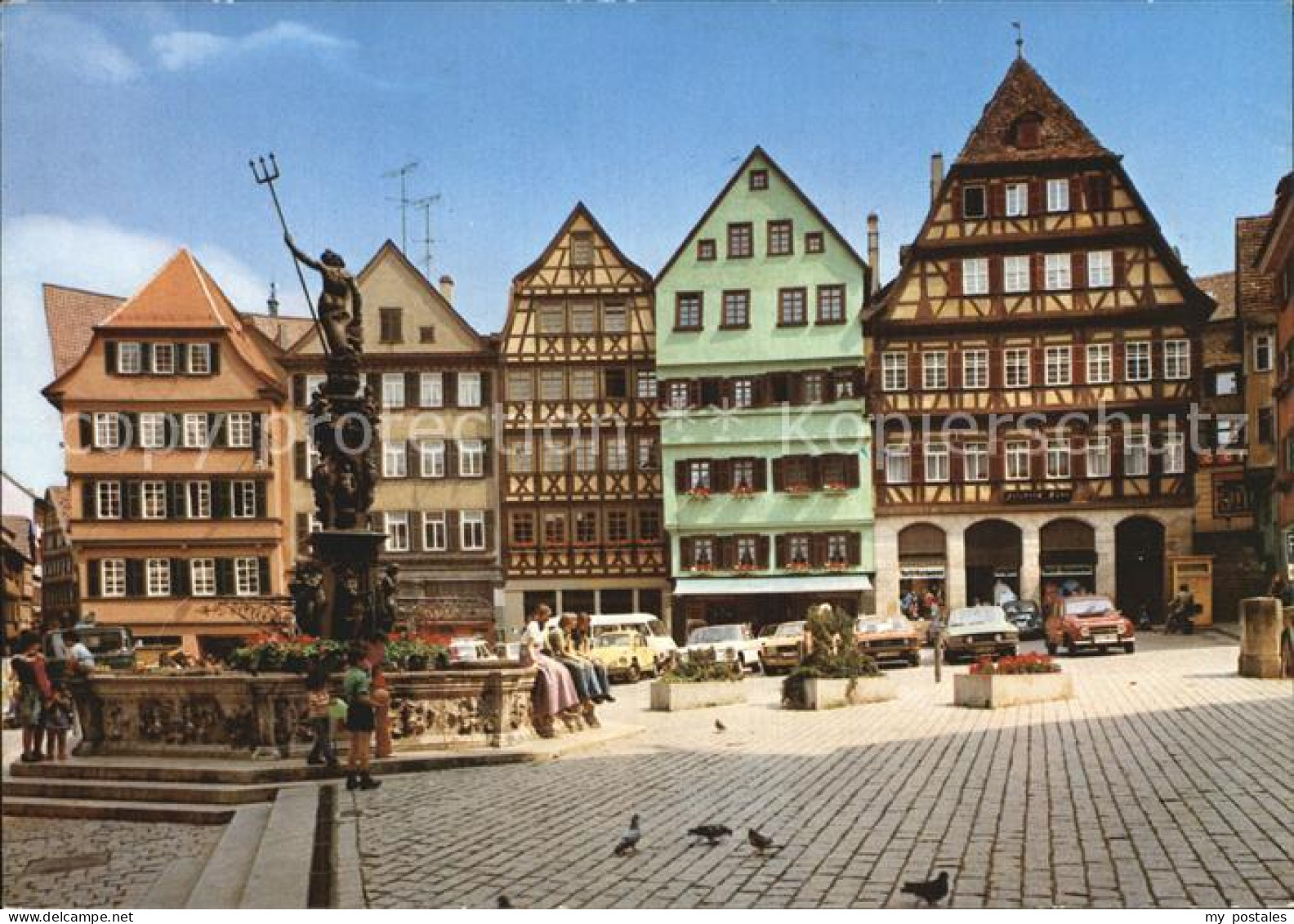 TueBINGEN BW 500 Jahre Eberhard Karls-Universitaet Tuebingen Marktplatz