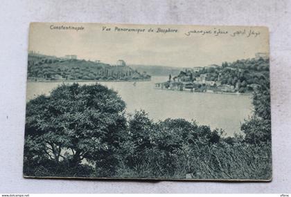 Constantinople, vue panoramique du Bosphore, Turquie