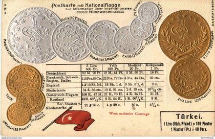 Türkei - Numismatik - Prägekarte - Litho