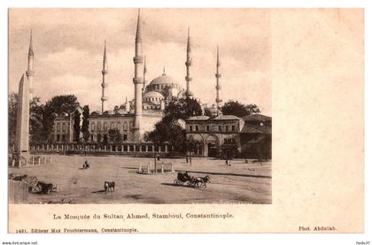 Turquie - Constantinople - La Mosquée du Sultan Ahmed