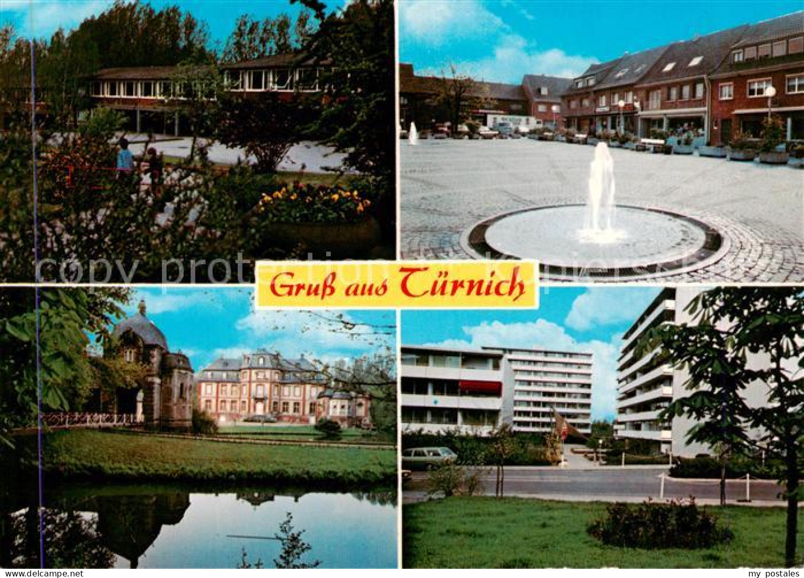 Tuernich Kerpen Stadtplatz Brunnen Schloss Sanatorium