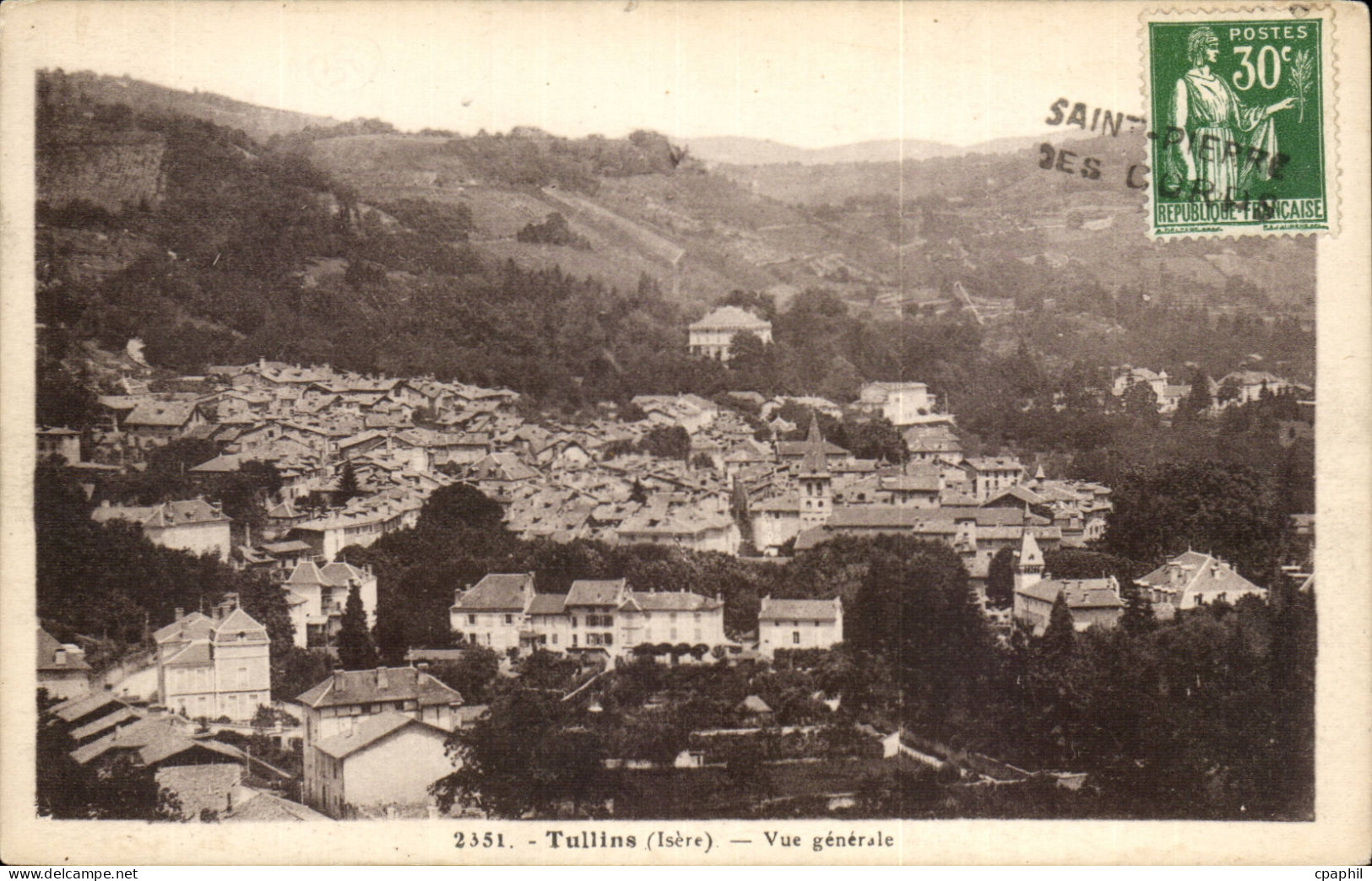Tullins - Vue Generale - CPA