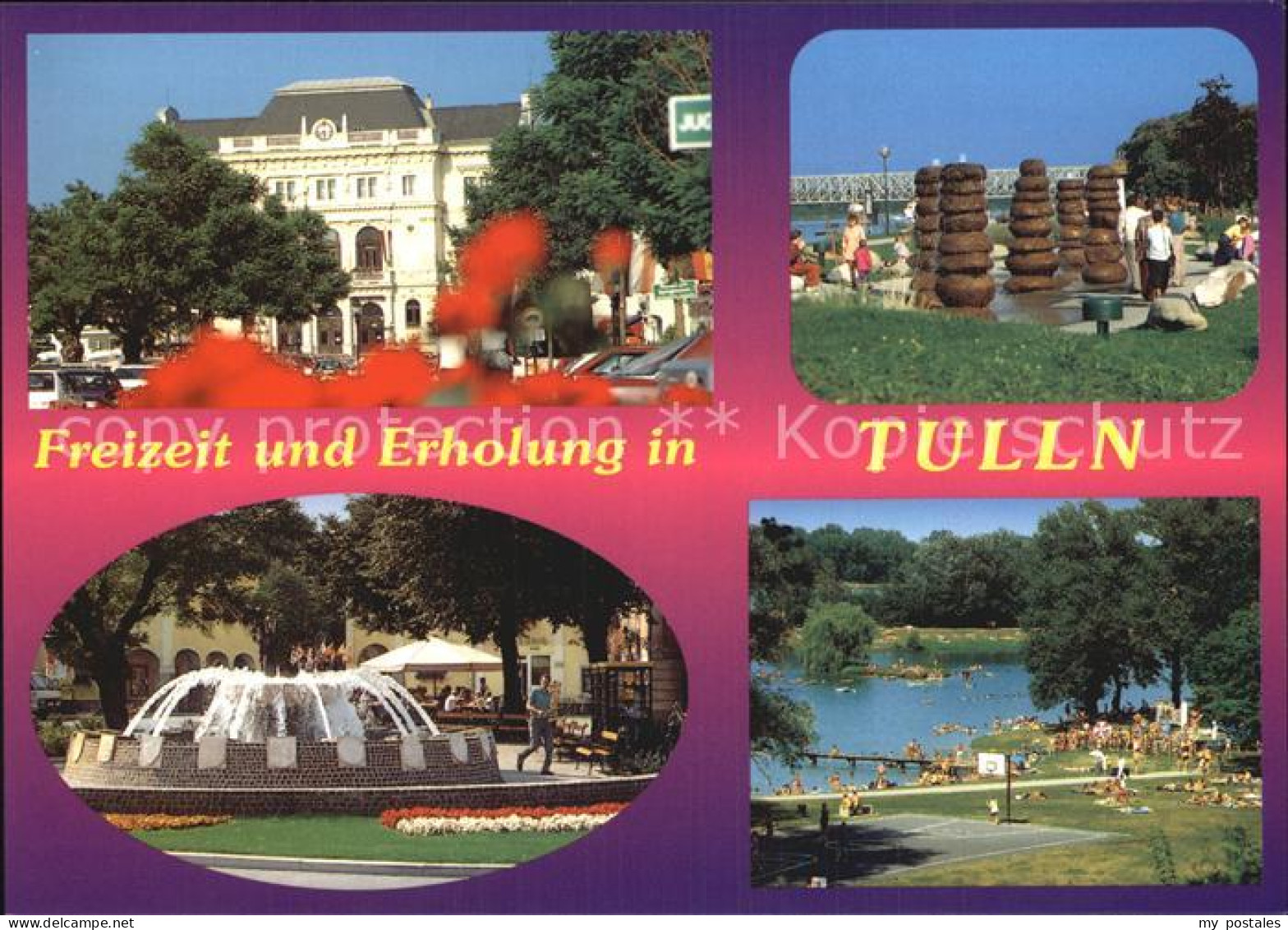 Tulln Donau Bezirkshauptmannschaft Donaubrunnen Bezirksbrunnen Aubad