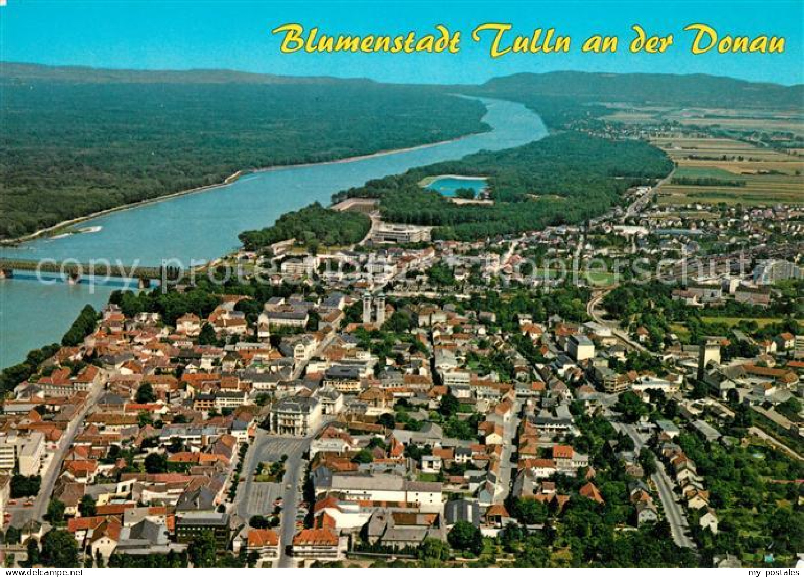 Tulln Donau Fliegeraufnahme