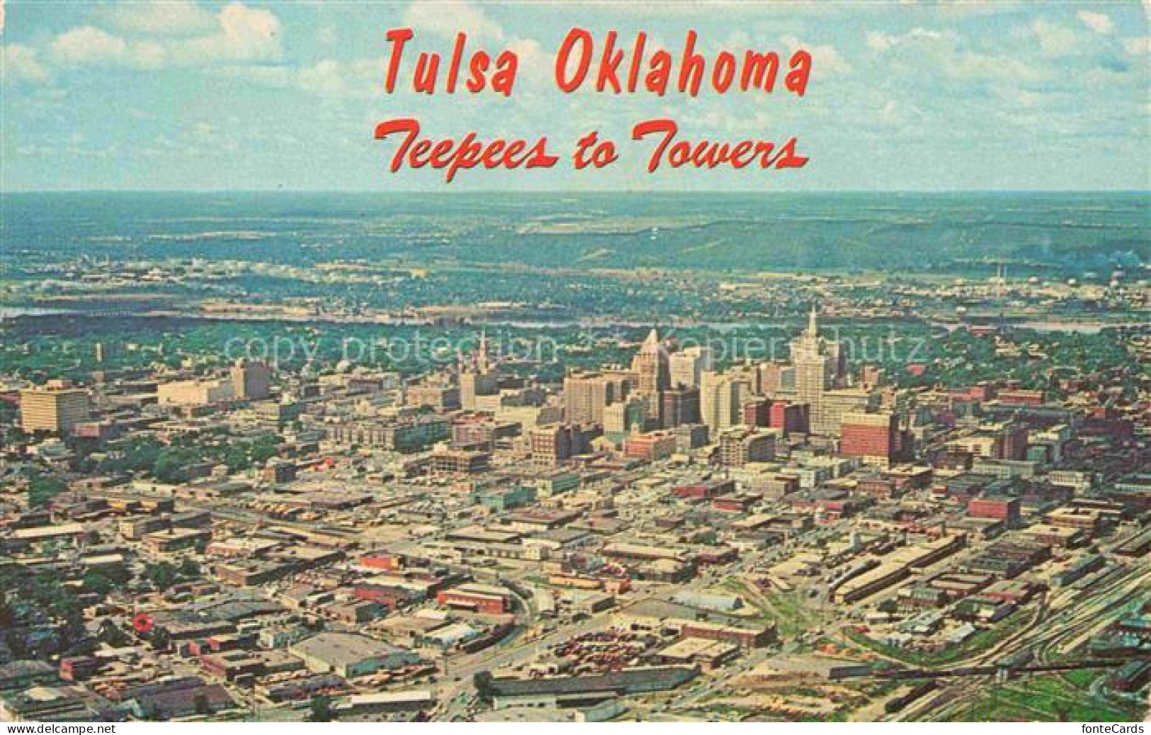 Tulsa Oklahoma USA Teepees to Towers Air view