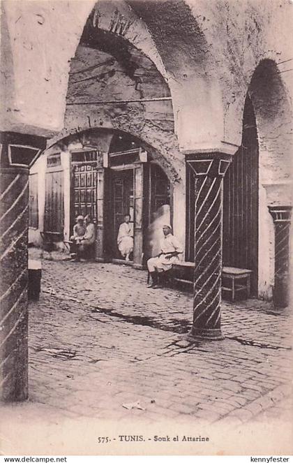Alte Ansichtskarte AK TUNESIEN TUNIS - Souek el Attarine