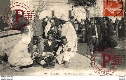 TUNEZ // TUNIS. VUE PRISE AU MARCHE