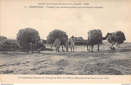 Tunisie - HENRIVILLE - Transport des céréales - Société des Fermes Françaises de Tunisie 11