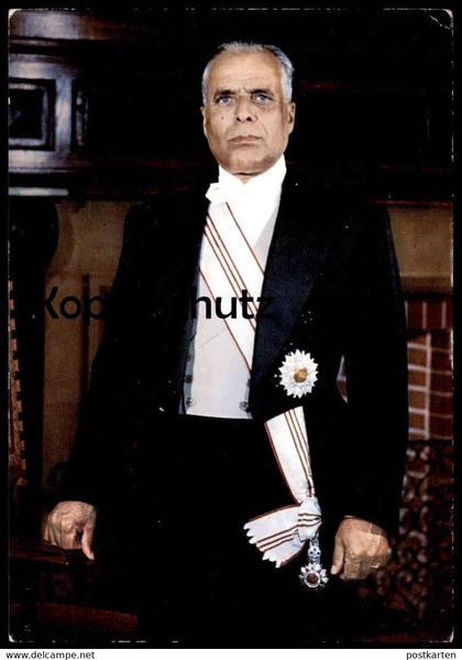 ÄLTERE POSTKARTE PRÉSIDENT BOURGUIBA TUNESIEN TUNISIA TUNISIE Präsident Politiker politician postcard cpa Ansichtskarte