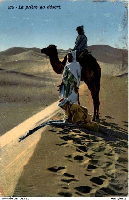 Tunesien - La priere au desert