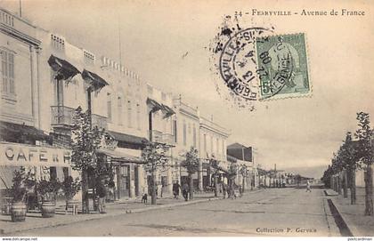 Tunisie - FERRYVILLE - Avenue de France - Café de France - Ed. P. Gervais 24