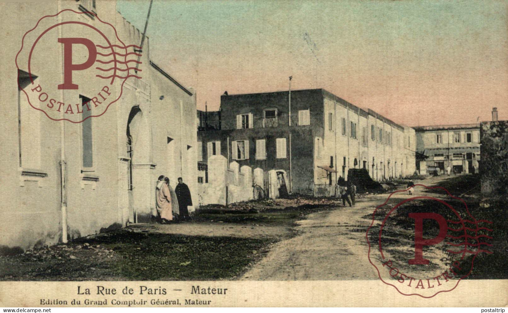 TUNEZ. TUNIS. TUNISIE. MATEUR / Rue de Paris