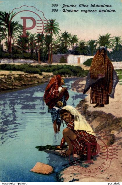 TUNEZ. Tunisie - Tunis - Jeunes filles bédouines