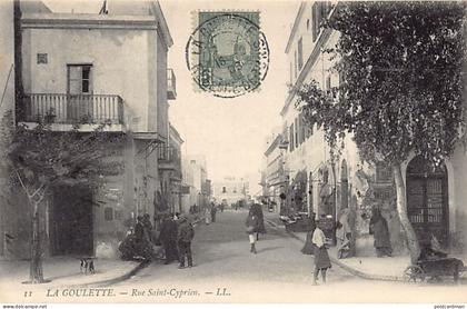 Tunisie - LA GOULETTE - Rue Saint-Cyprien - Ed. Lévy L.L. 11