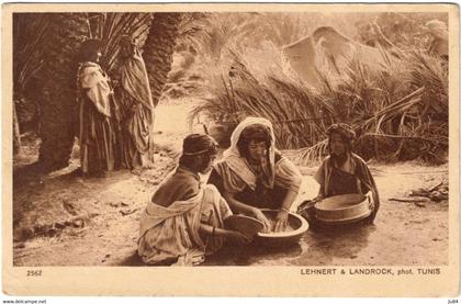 Tunisie - Sfax - La préparation du Couscous - Carte FM pour Lyon - 7 Février 1919