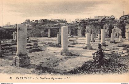 A929 Tunisia Carthage Basilique Bysantine vintage postcard