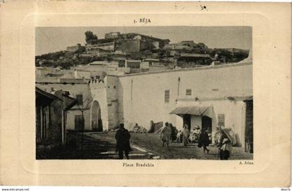 CPA TUNISIE BEJA-Place Bradahia (268600)