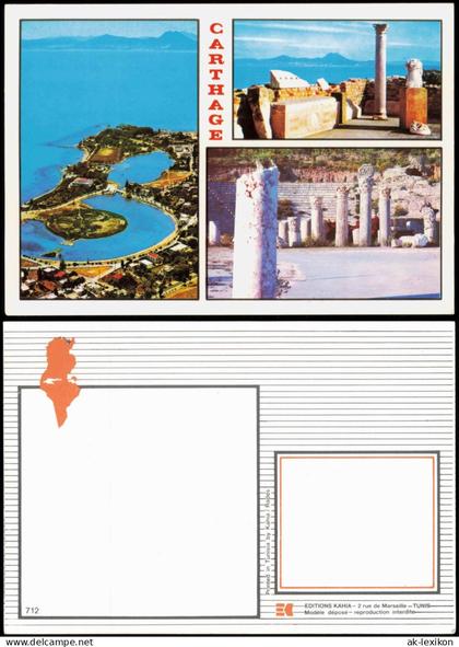 Postcard Karthago Historische Bauwerke Mehrbild Tunesien 1999