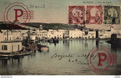 TUNEZ. TUNISIE TUNIS. Bizerte - VUE DU CANAL.