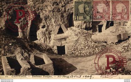 TUNEZ. TUNISIE TUNIS. CARTHAGE - Tombeaux Puniques.