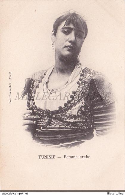 TUNISIA - Femme arabe, Postcard Coll.Deconcloit