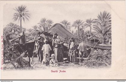 TUNISIA - Gourbi Arabe, Postcard P.Louit