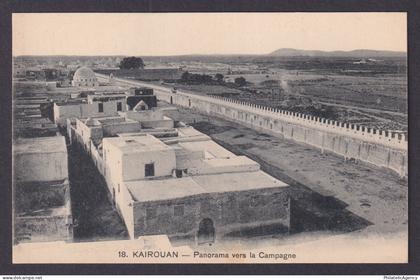 Vintage postcard TUNISIA Kairouan General view