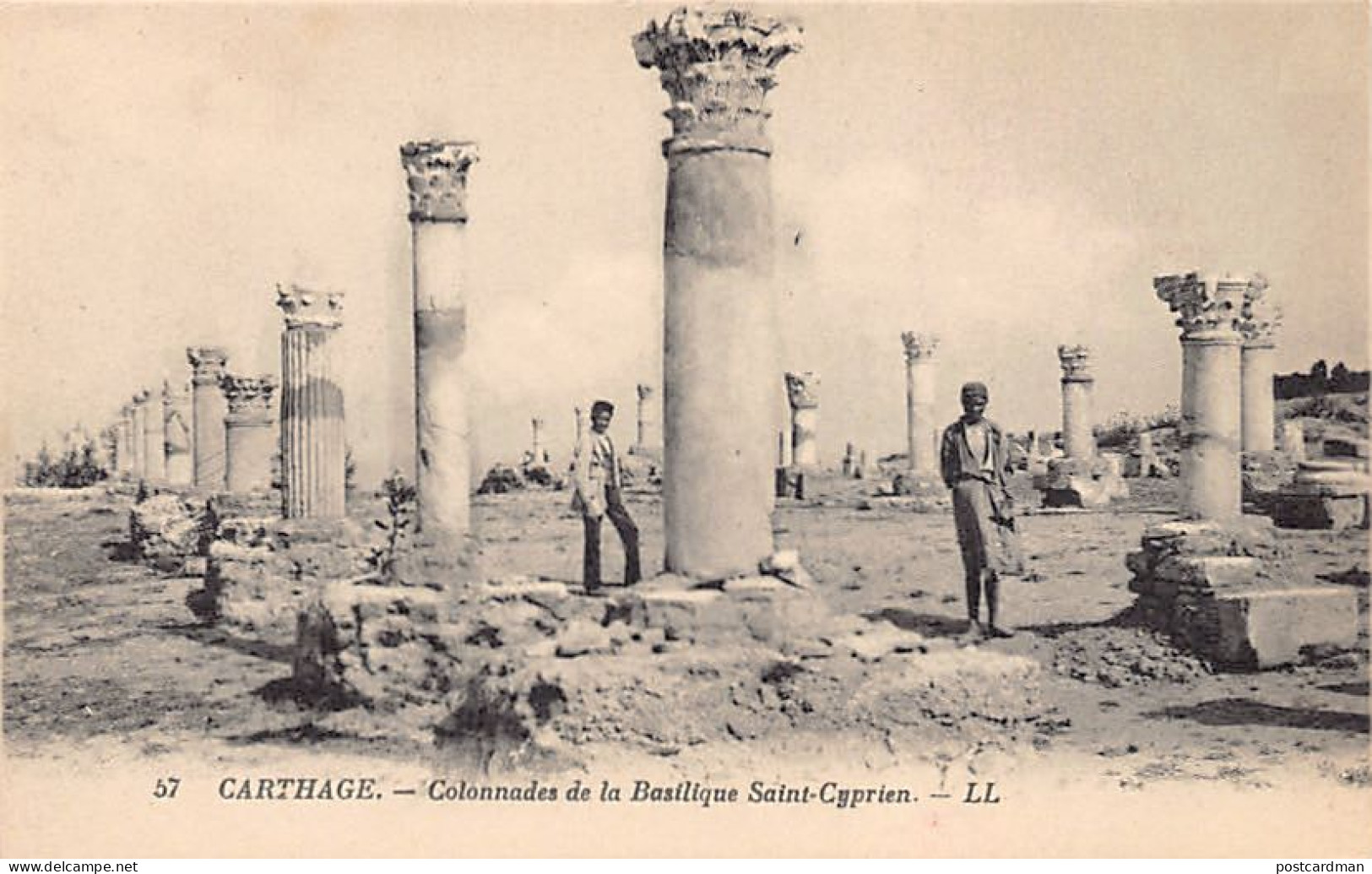 Tunisie - CARTHAGE - Colonnades de la Basilique Saint-Cyprien - Ed. Lévy L.L. 57