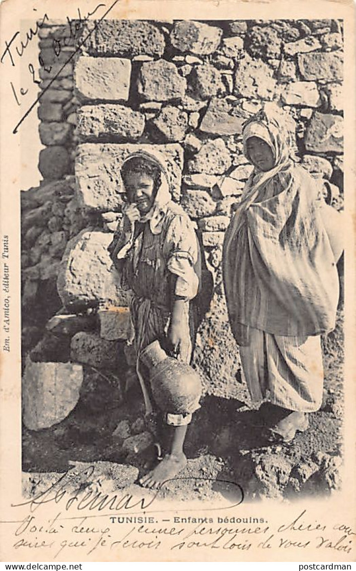Tunisie - Enfants bédouins - Ed. E. d'Amico