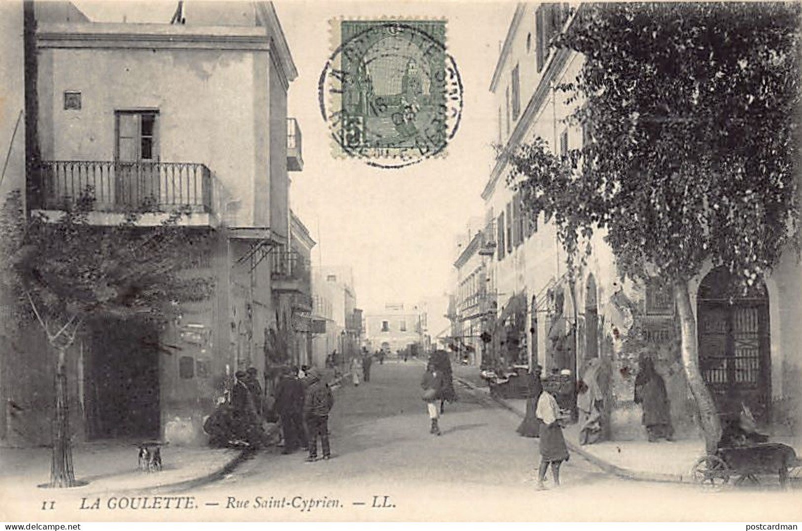 Tunisie - LA GOULETTE - Rue Saint-Cyprien - Ed. Lévy L.L. 11