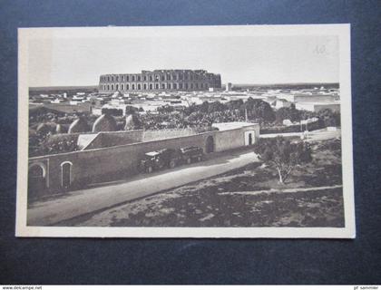 AK Afrika Tunesien El-Djem Le Colisee Vue d'ensemble venant de Sfax Coll. Gueusquin