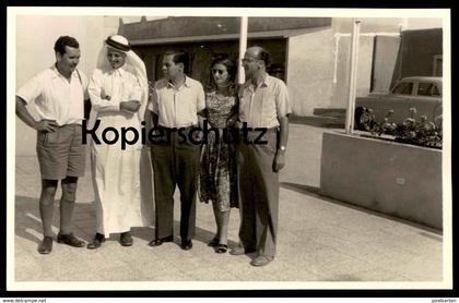 ALTE FOTO POSTKARTE PERSONEN THAWB KANDORA DISCHDASA QAMIS KANDURA TUNESIEN Tunisie Tunisia Scheich sheikh photo